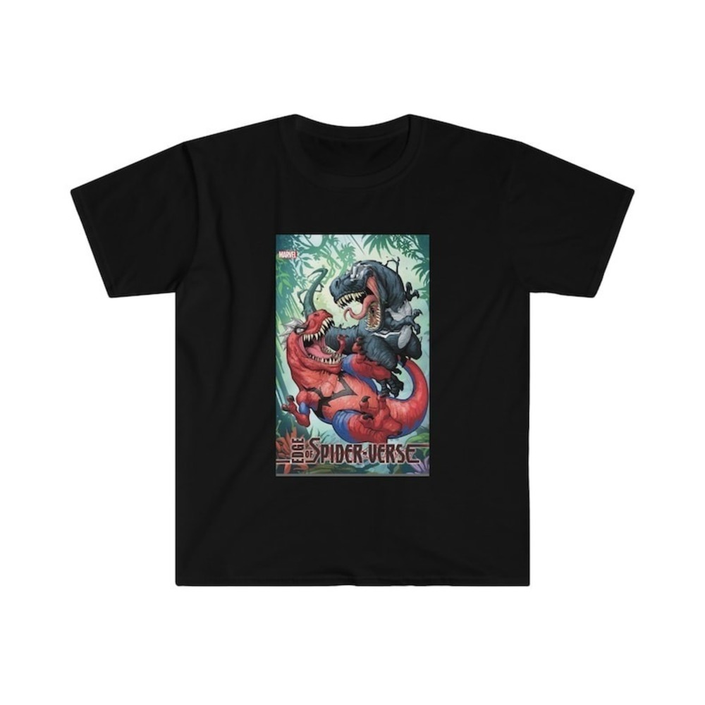 Spider-Rex Miles Morales Across The SpiderVerse Hobie Brown Black Shirt